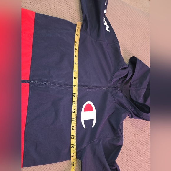 Champion Authentic Athleticwear Full Zip Up Color Block Windbreaker Youth Size s - Picture 4 of 12